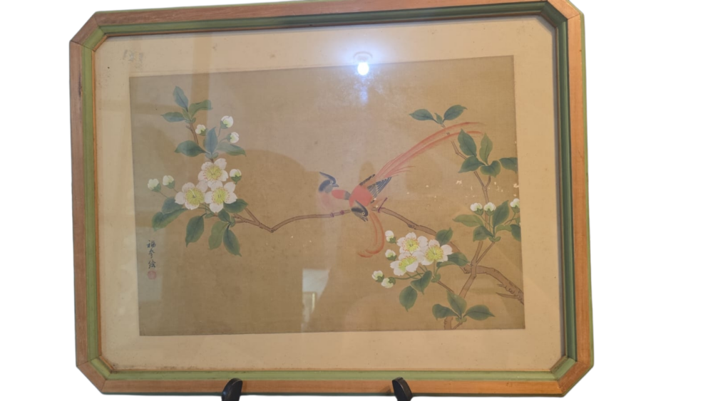 Antigo quadro assinado por mestre chinês