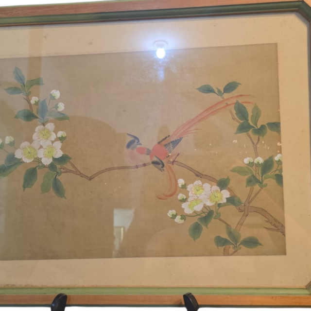 Antigo quadro assinado por mestre chinês