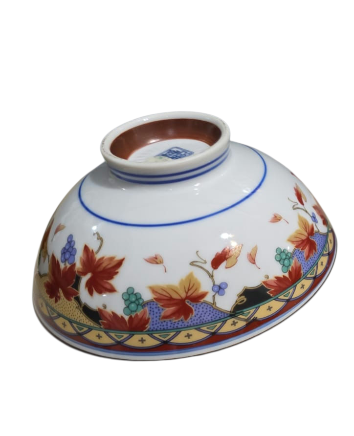 Lindo bowl de porcelana japonesa, belíssima arte