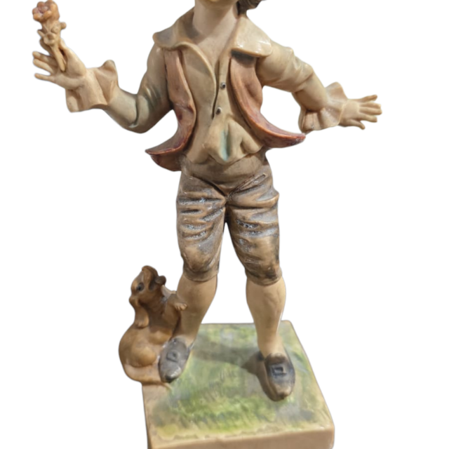 Antiga e bela escultura italiana