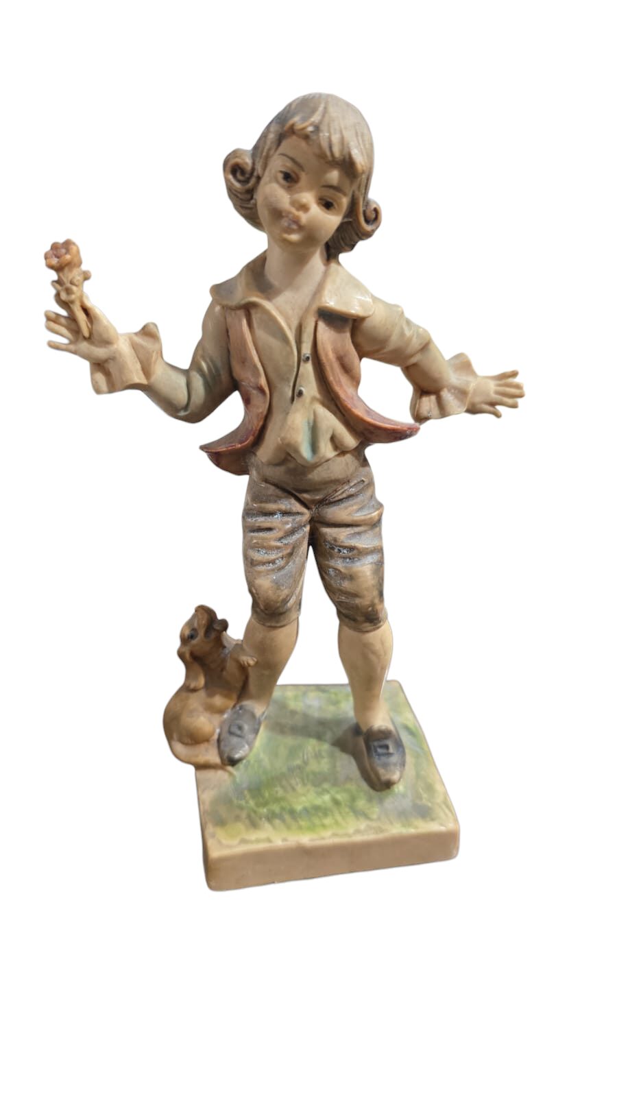 Antiga e bela escultura italiana