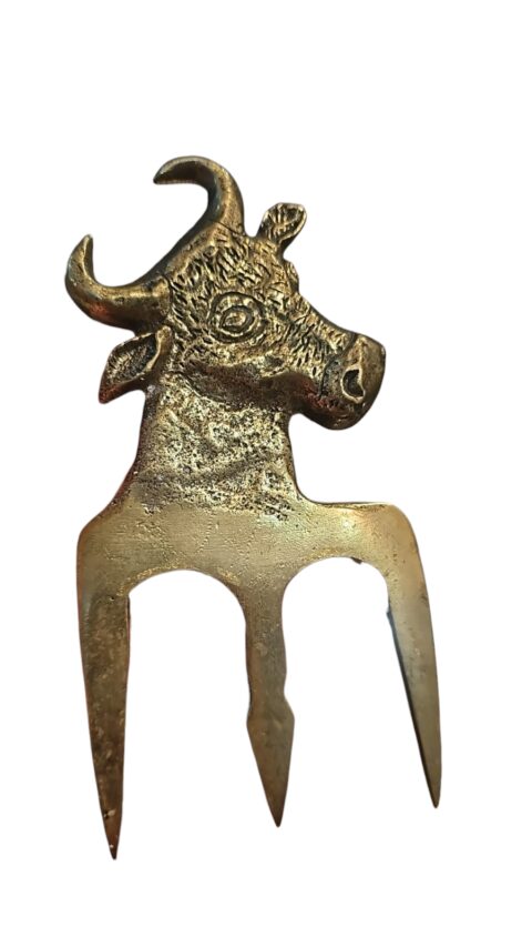 Grande utensílio para churrasco em bronze maciço