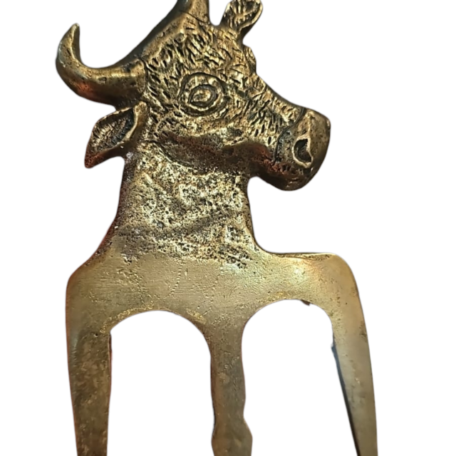 Grande utensílio para churrasco em bronze maciço