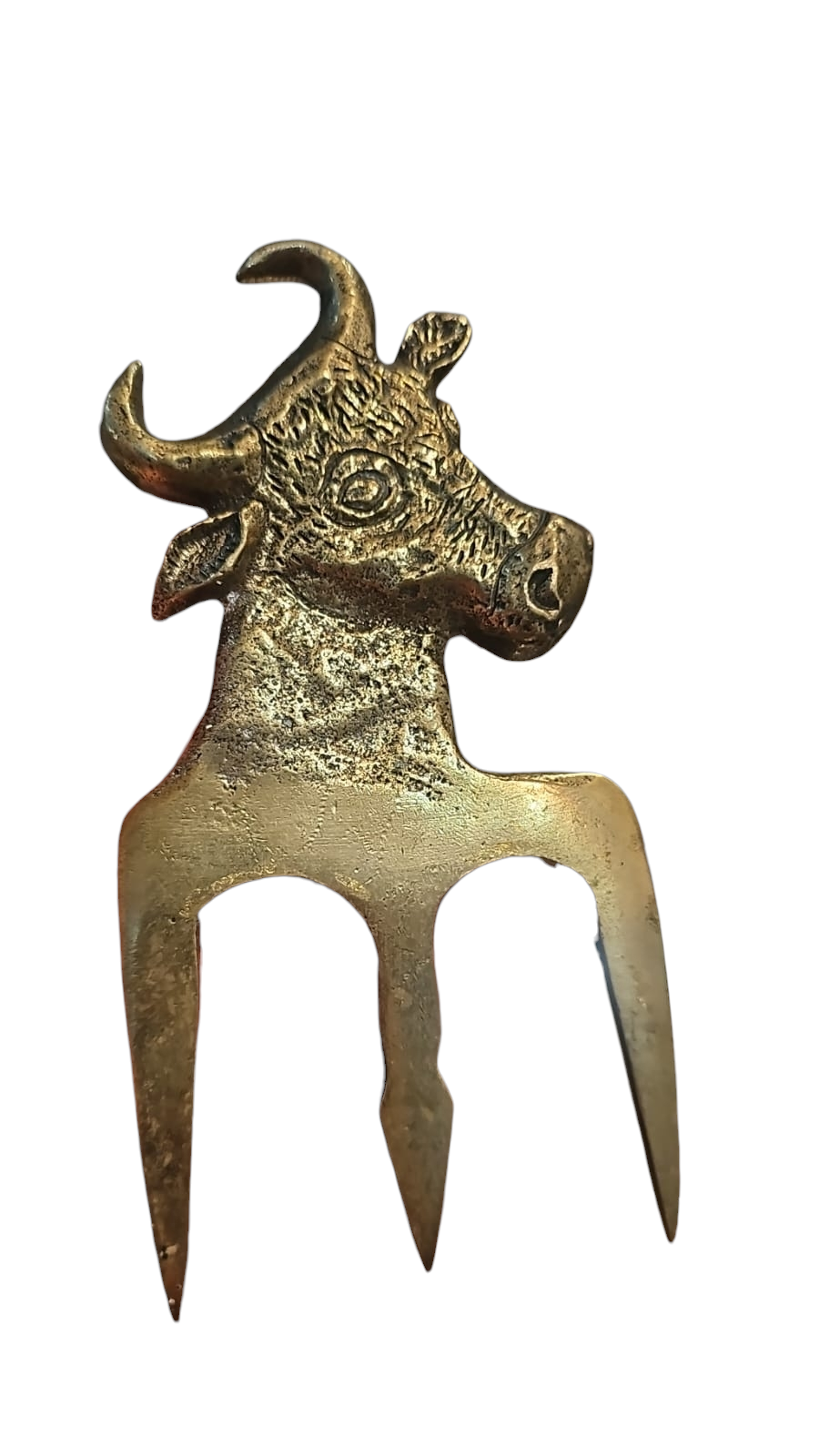 Grande utensílio para churrasco em bronze maciço