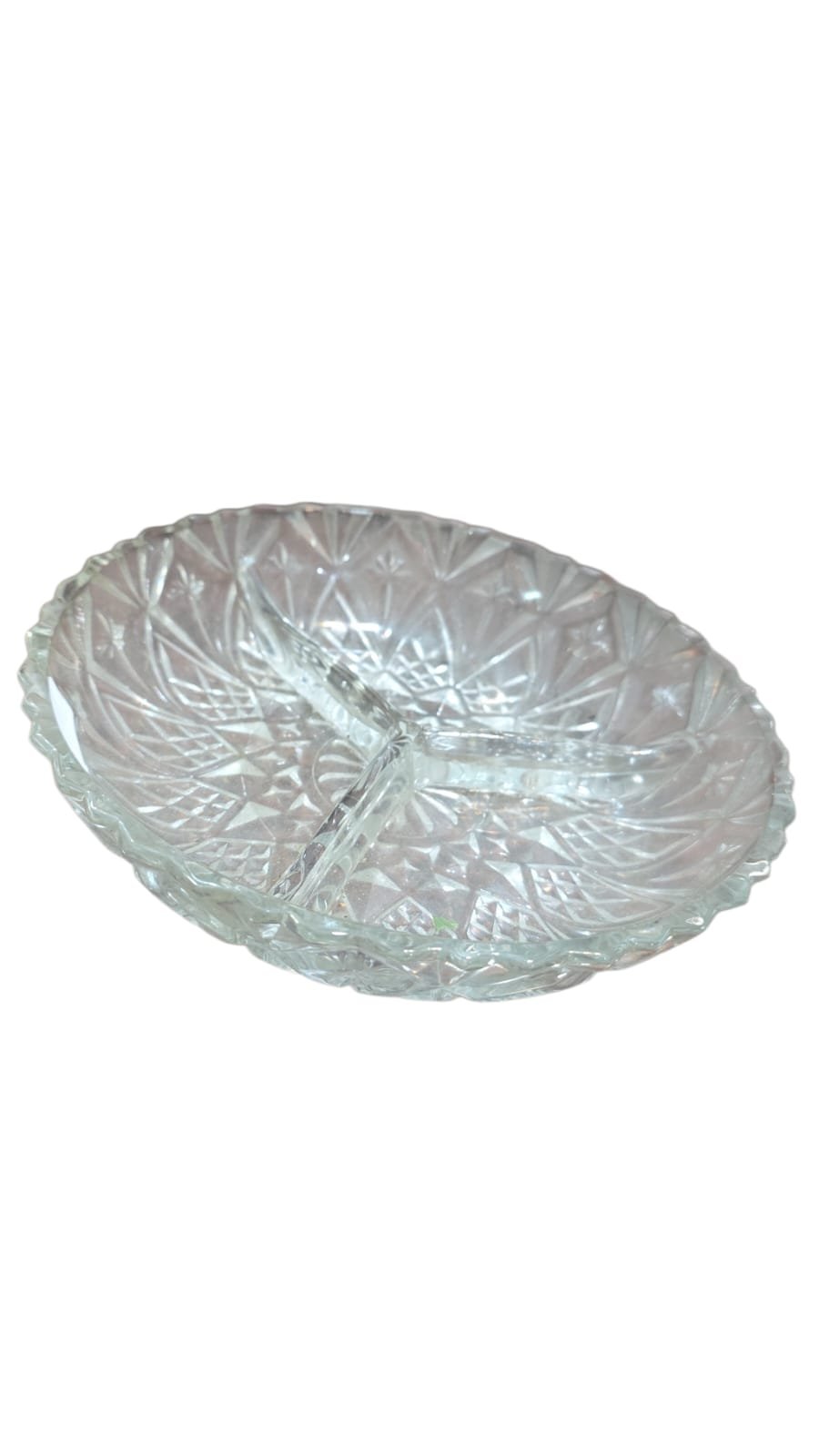 Elegante petisqueira em grosso cristal