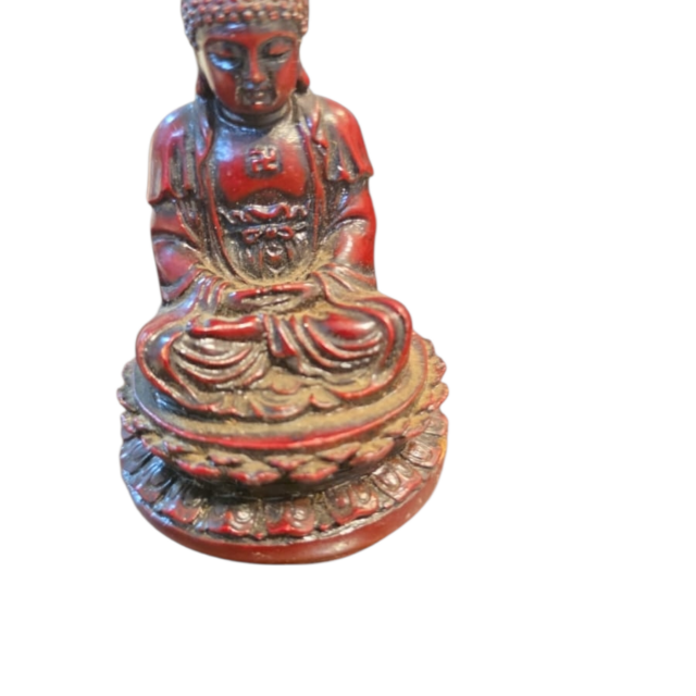 Buda em resina e charão
