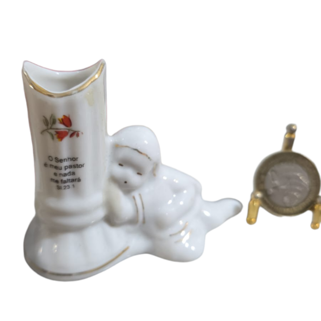 Paliteiro de porcelana
