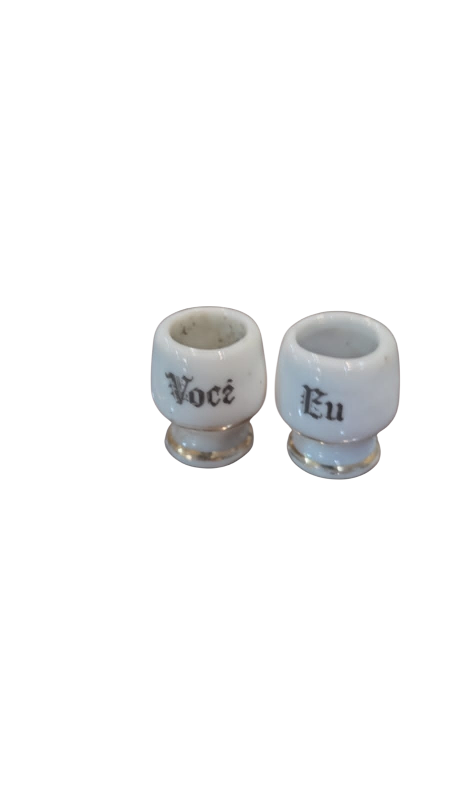 Par de miniaturas de porcelana