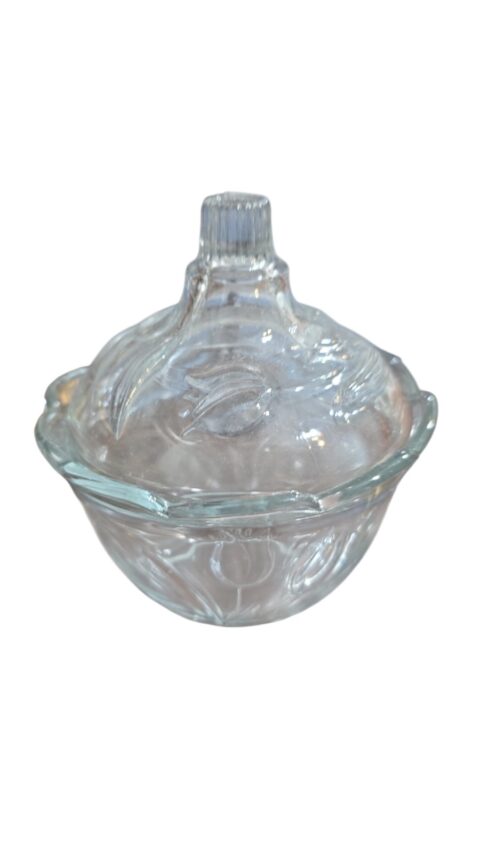 Elegante bomboniere de vidro da Indonésia