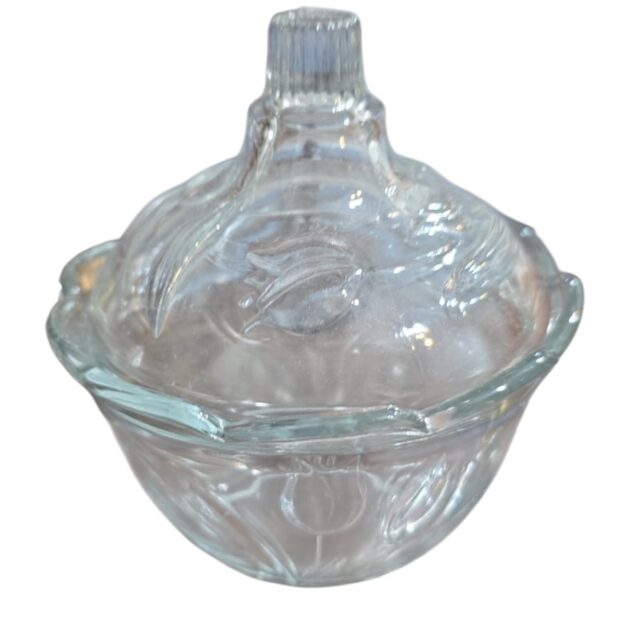 Elegante bomboniere de vidro da Indonésia