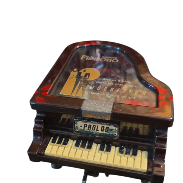 Antigo porta joias piano musical em funcionamento