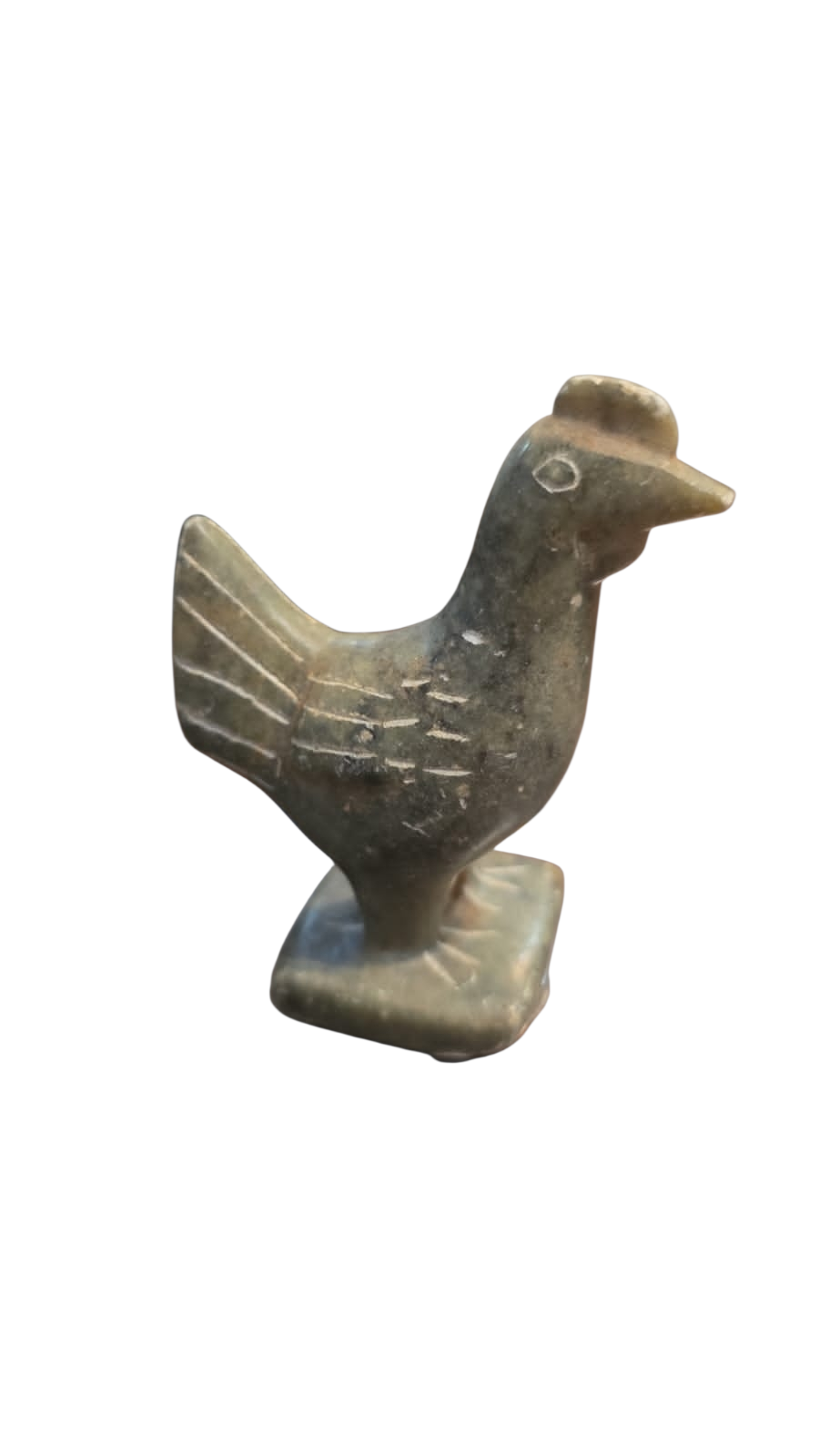 Pássaro com arte rupestre de pedra