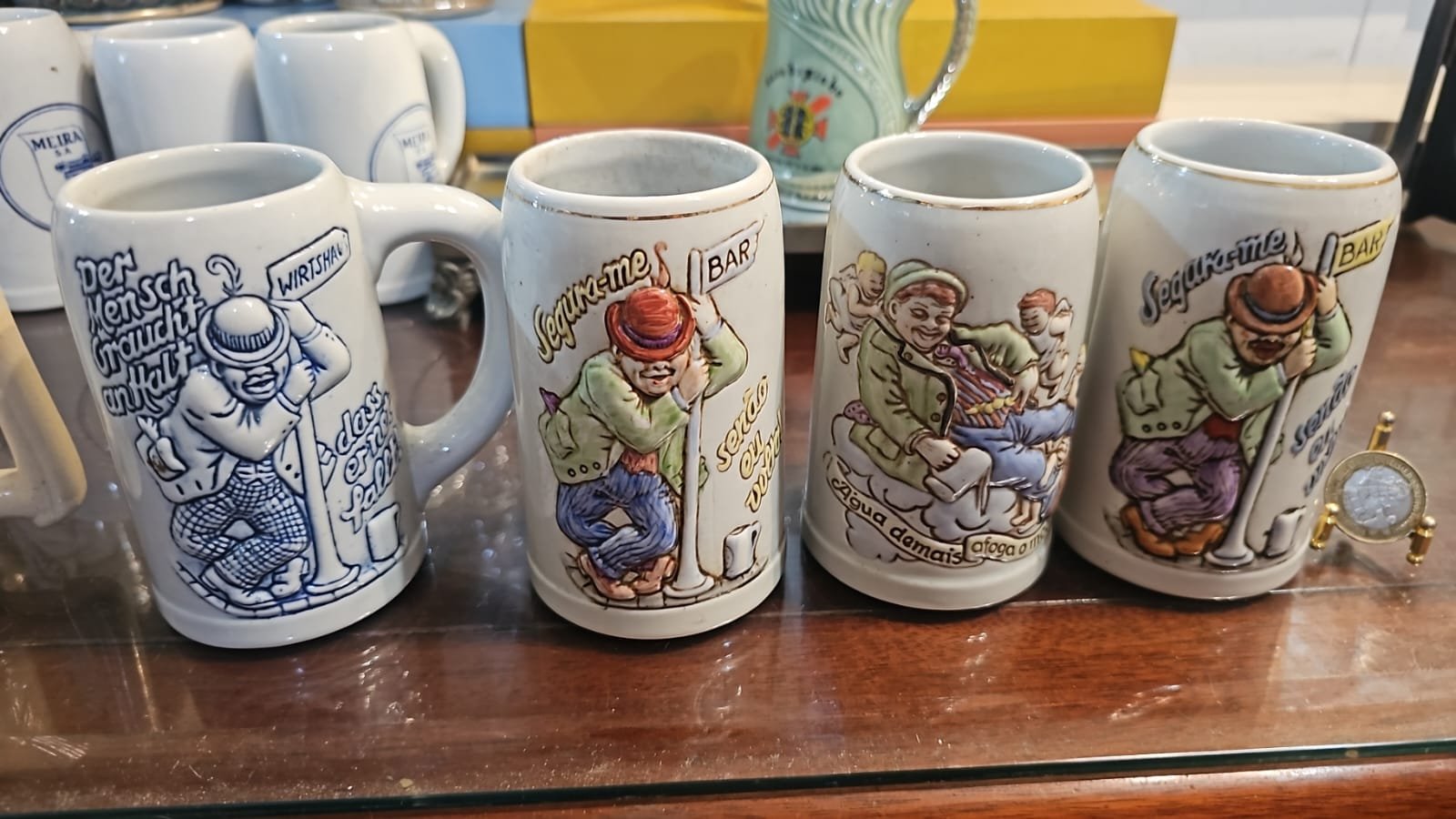 Conjunto de antigas canecas - Imagem 2