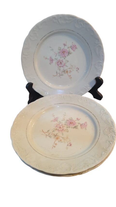 Pratos rasos em porcelana portuguesa