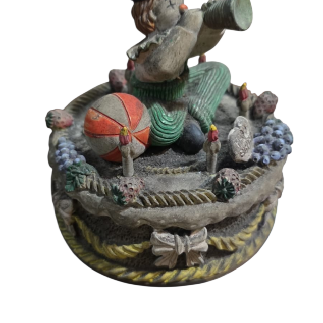 Antiga porcelana musical a corda japonesa