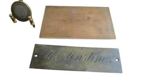 Placa militares de metal