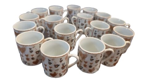 Xícaras de café de porcelana