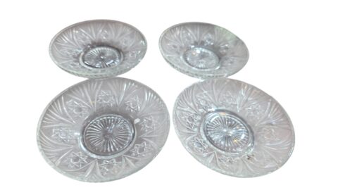 Quarteto de antigos bowls lavrados com estrelas