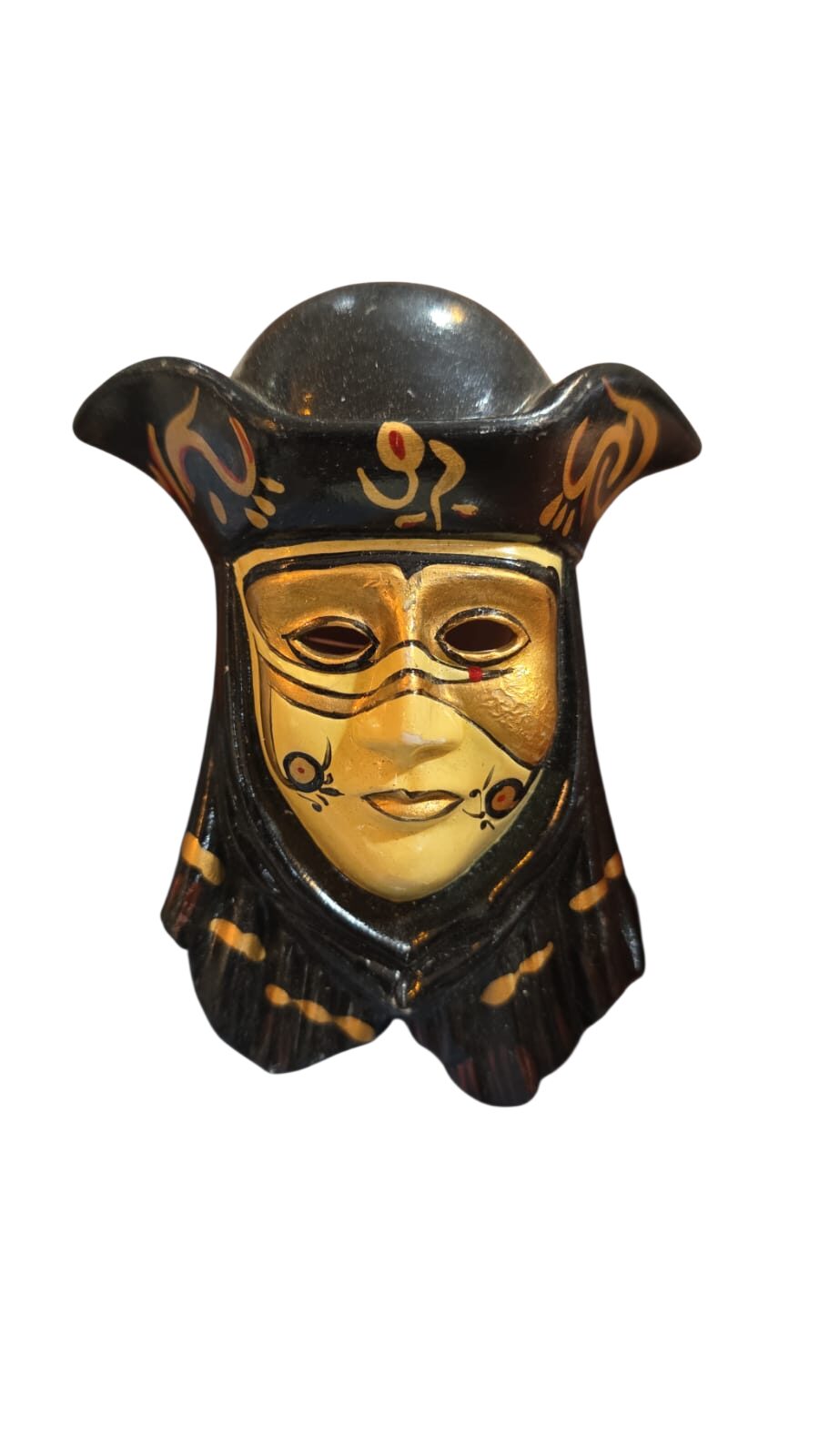 Máscara veneziana de porcelana