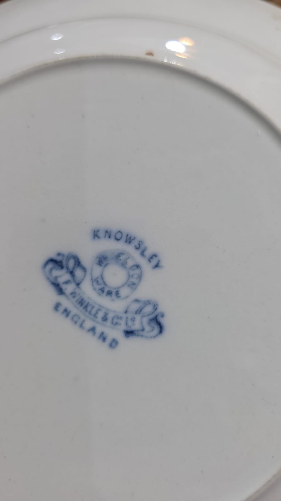 Antigos pratos fundos de louça inglesa (valor unitário) - Imagem 3