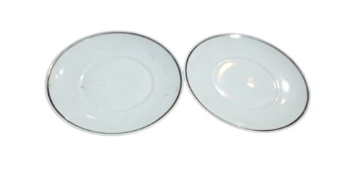 Par de pratos de pão porcelana Renner
