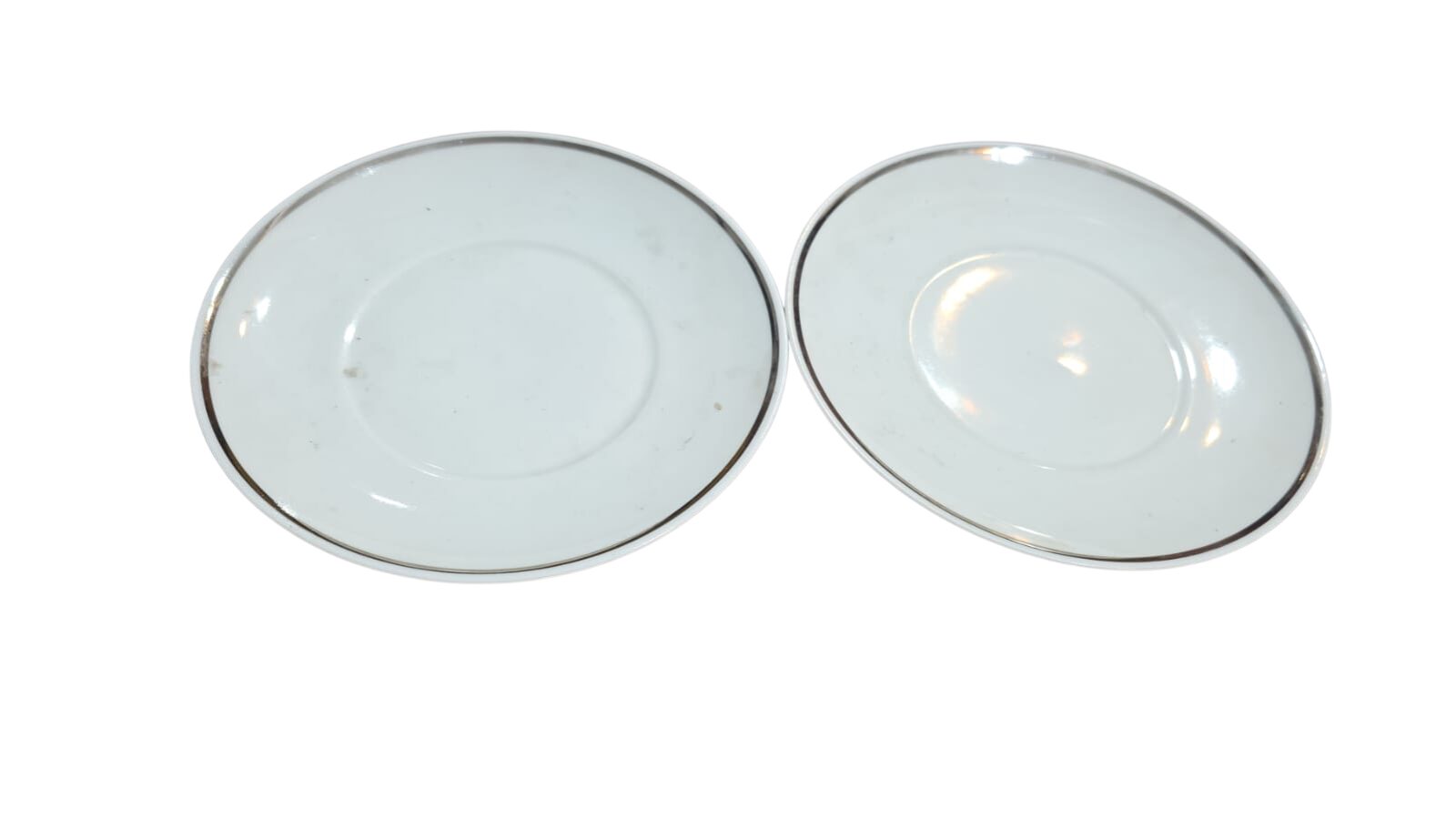Par de pratos de pão porcelana Renner
