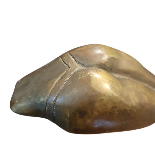 Antigo peso de papel em bronze maciço
