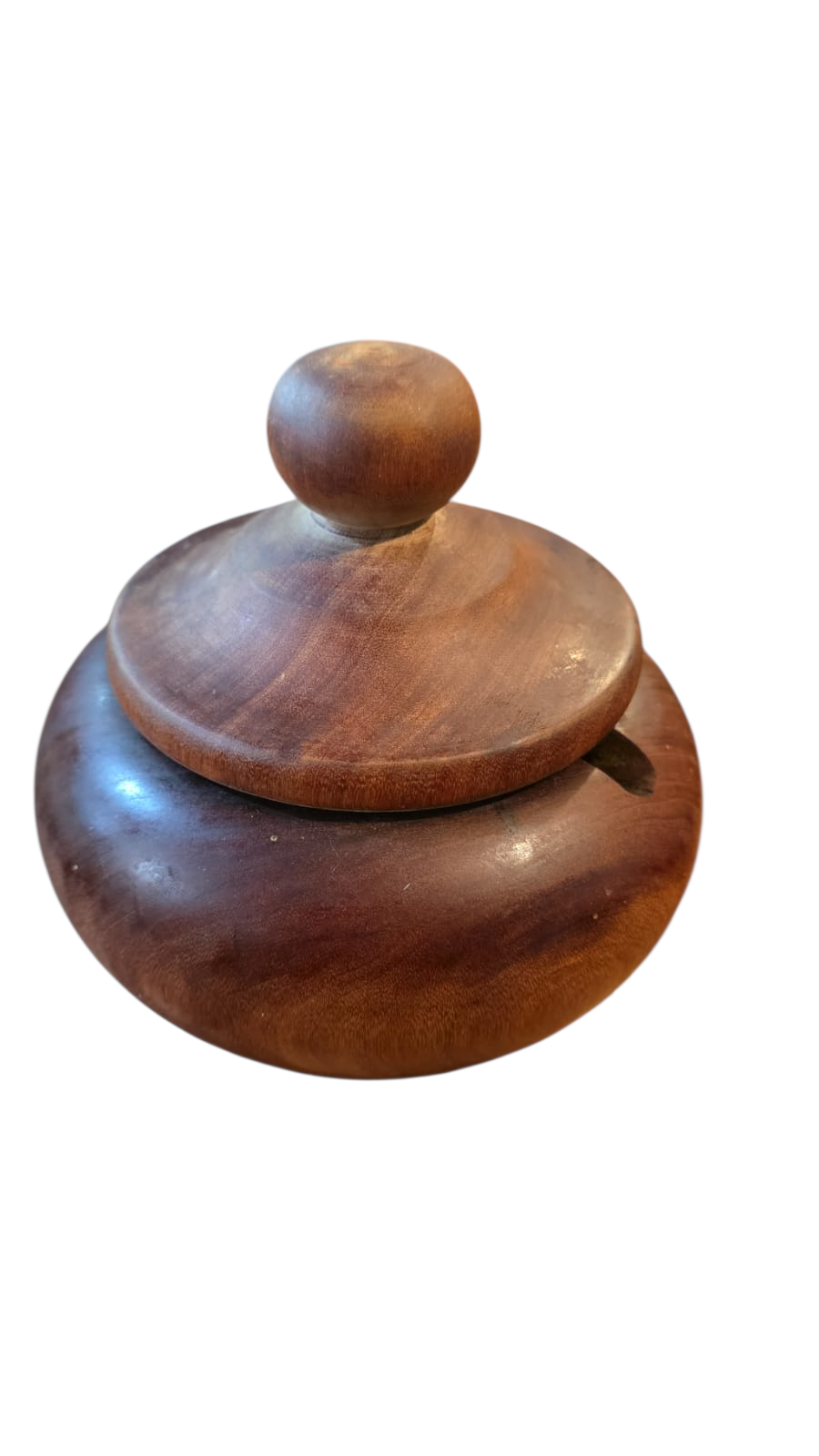 Grande pote de madeira maciça