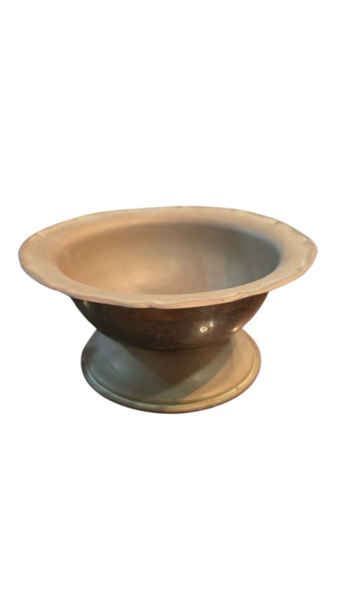Antigo centro de mesa em dourado metal