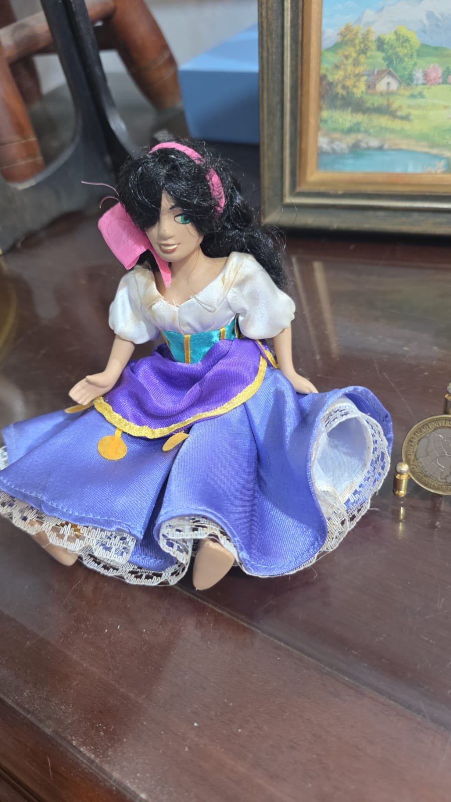 Cigana Esmeralda, de porcelana, Disney - Imagem 2