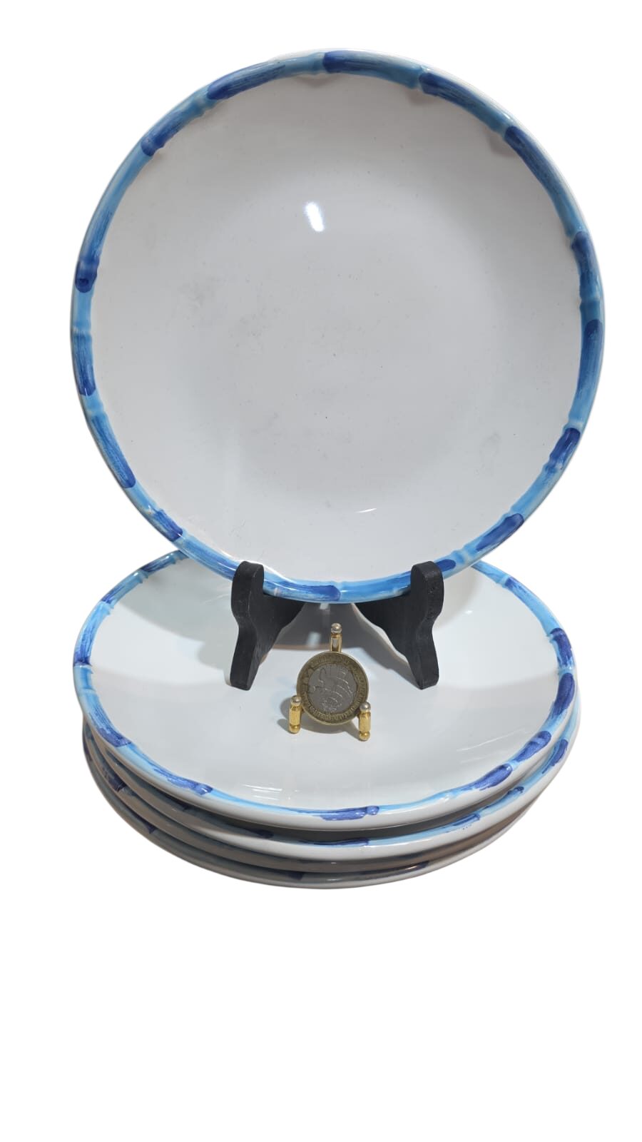 Pratos de sobremesa de porcelana