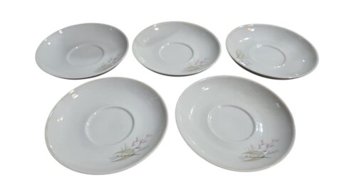Pires de chá porcelana Pozzani, motivos florais. (valor unitário)