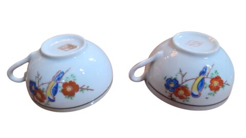 Xícaras de chá japonesas com bela arte feita a mão, porcelana casca de ovo. (valor unitário)