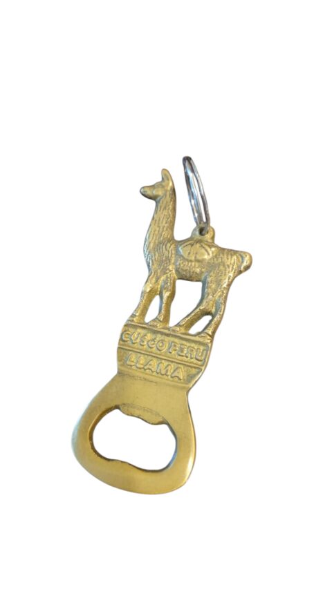 Chaveiro abridor de garrafas de bronze peruano