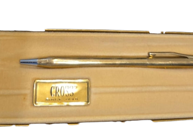 Caneta da marca Cross, com estojo