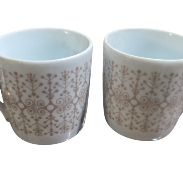Par de xícaras de café porcelana Schmidt