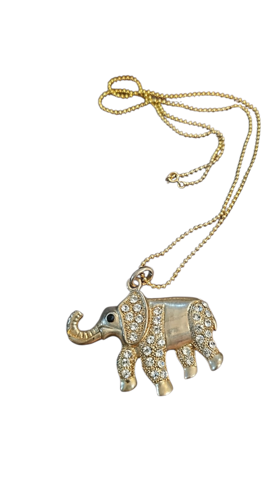 Colar com pingente de elefante