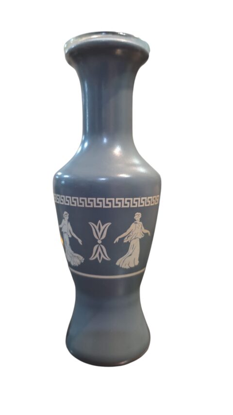 Belo e antigo vaso de cerâmica estilo grego