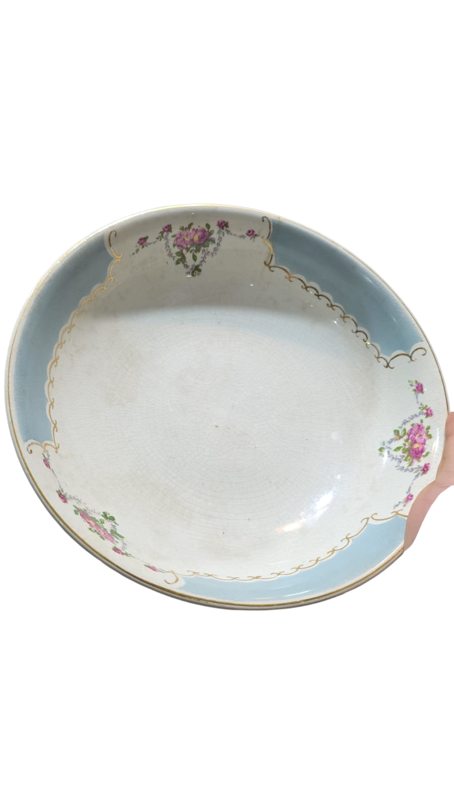 Antiga saladeira de faiança