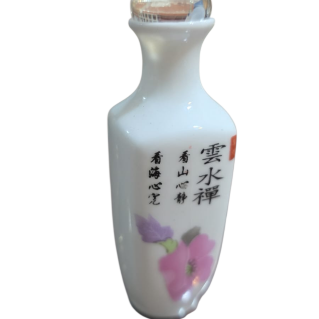Perfumeiro de porcelana oriental, bela arte feita a mão