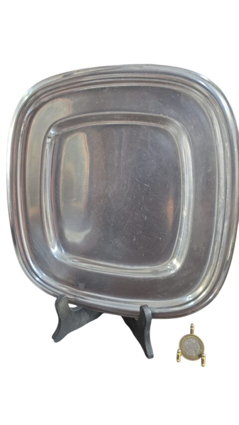 Antiga bandeja quadrada Wolff inox