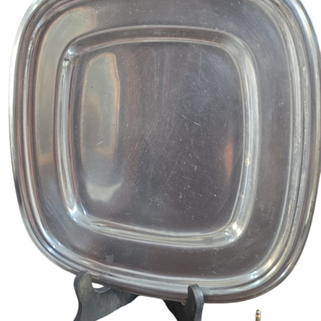 Antiga bandeja quadrada Wolff inox