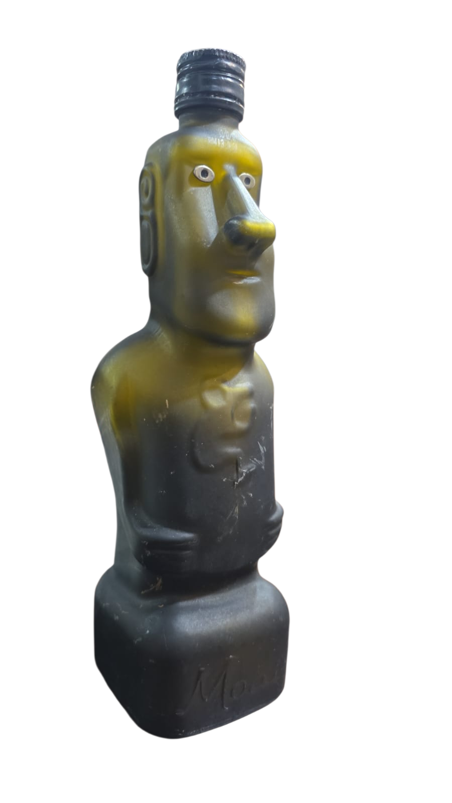 Garrafa chilena Moai de vidro