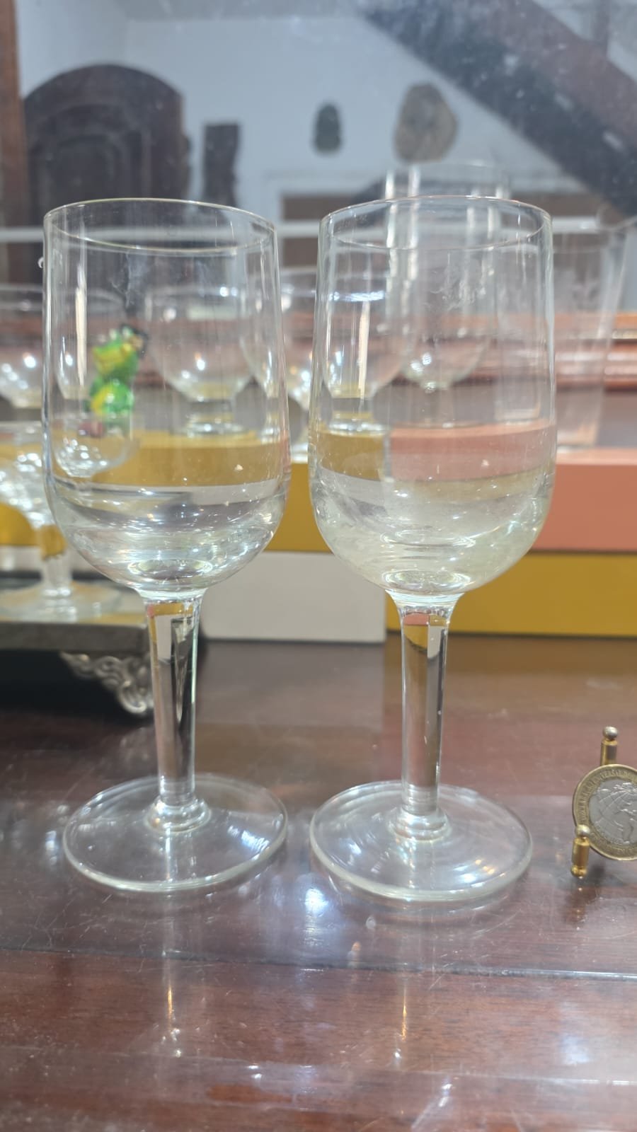 Par de elegantes taças de cristal - Imagem 2