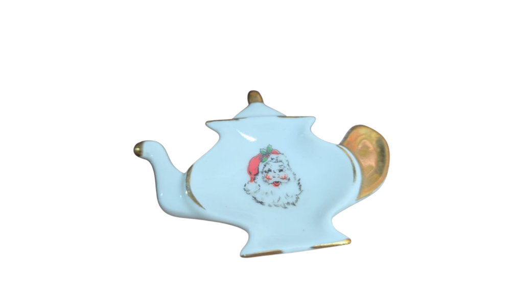 Porta sachê de chá de porcelana pintado a mão