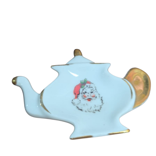Porta sachê de chá de porcelana pintado a mão