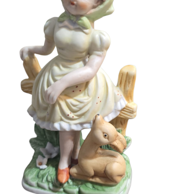 Escultura de porcelana fosca