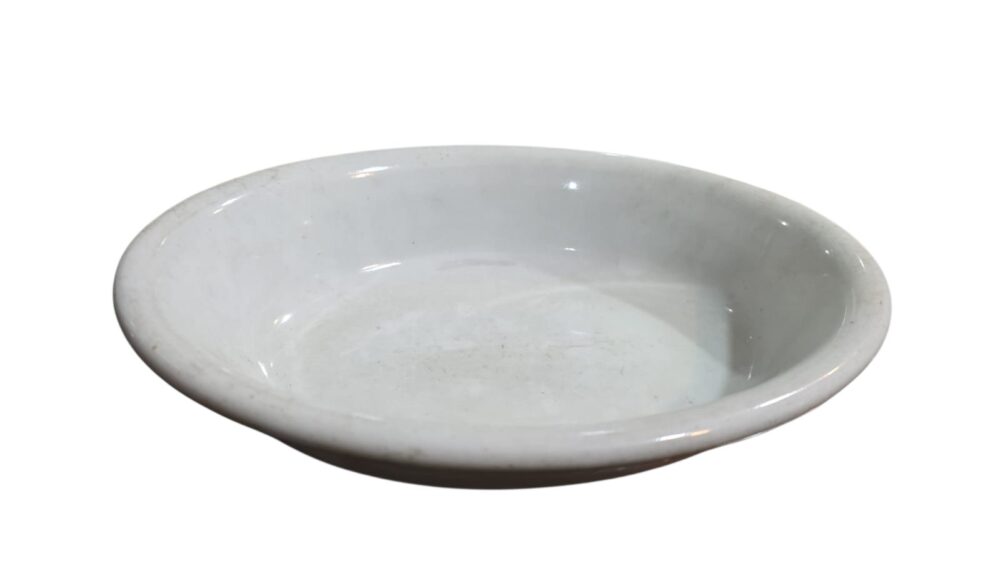 Antiga travessa funda e grossa de porcelana Barão do Rio Branco