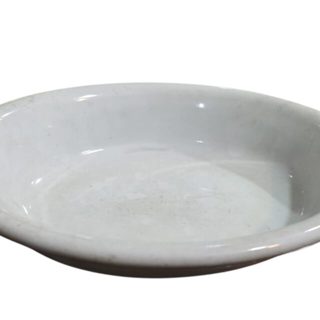 Antiga travessa funda e grossa de porcelana Barão do Rio Branco