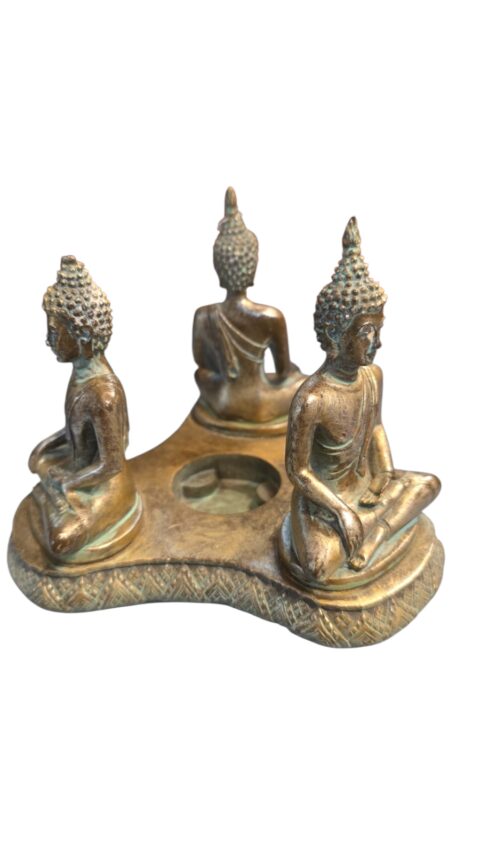 Elegante castiçal oriental de resina